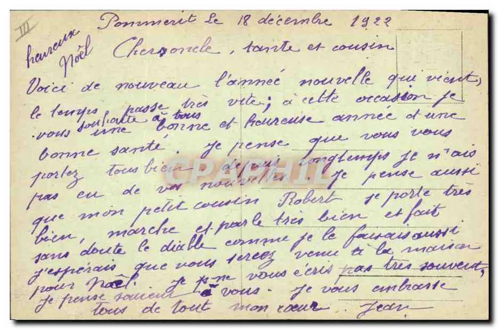 Dois crianças em traje bretão — Bretanha — Ed. E. Blamonic, n° 166 - Verso