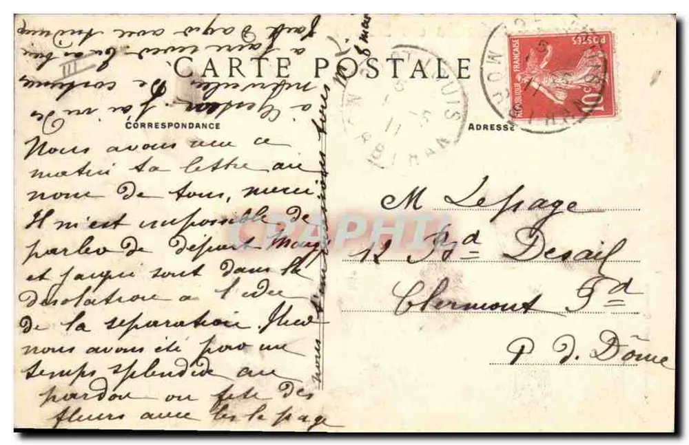 Crianças com trajes bretones — Coleção Villier Vézinet — n° 1759 - Verso