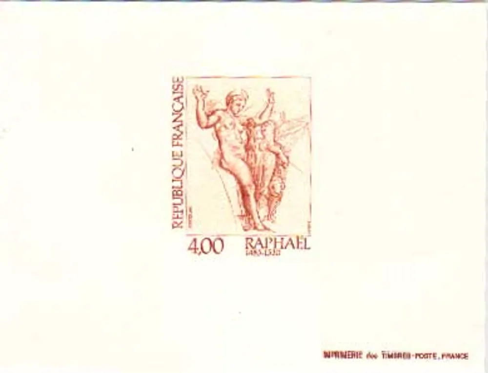 Luxusdruck Frankreich Rafaelo Raphael Ausgezeichnet Et RaRe - Vorderseite