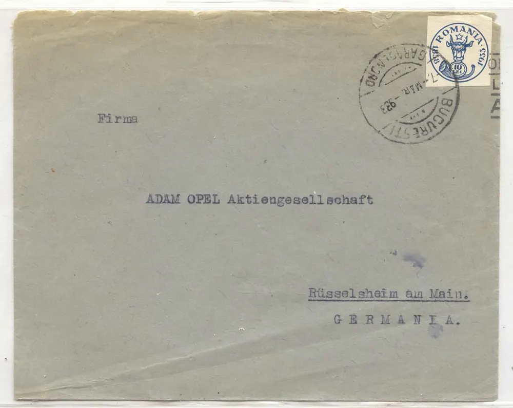Rumänien 1933 427 top value used to Germany Selten & kaum zu sehen (Roumanie) - Vorderseite