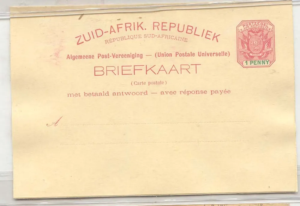 Südafrika Transvaal #6 (entier postal stationary südafrika) - Vorderseite
