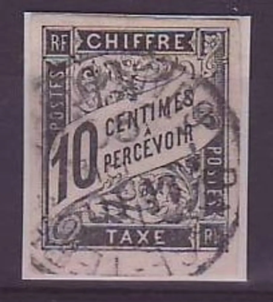 Steuerstempel Kolonien Generales 10c Guadeloupe Basse Terre - Vorderseite