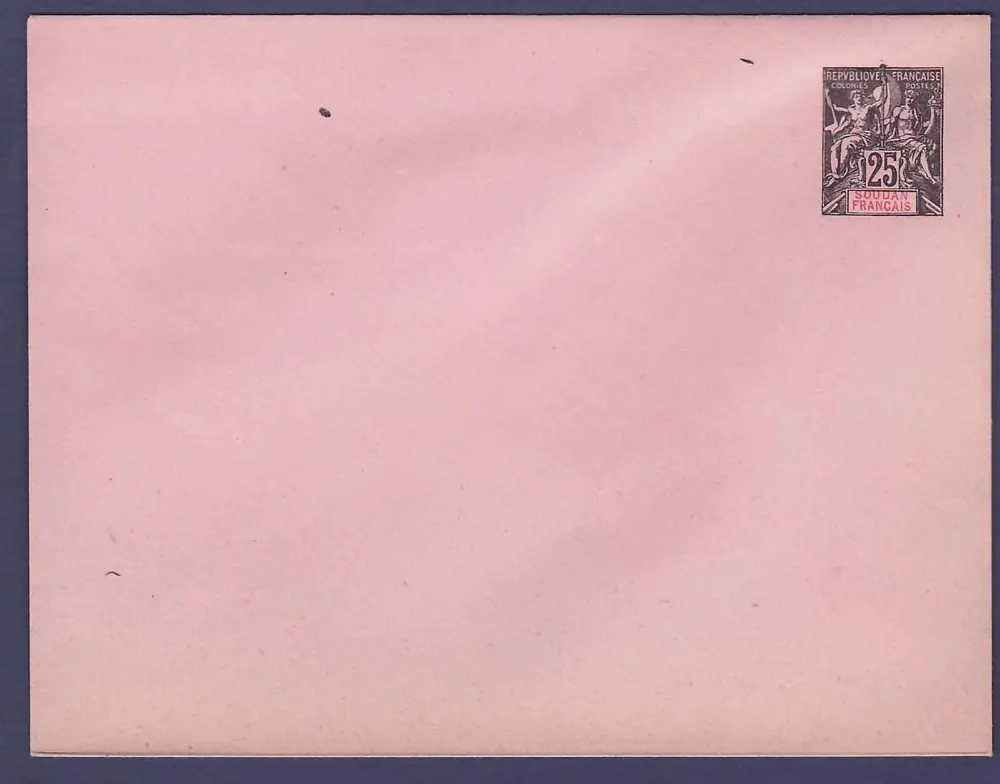 Soudan Ganzes Postkarte 14 5*11cm 25c Braune Gruppe Neu - Vorderseite