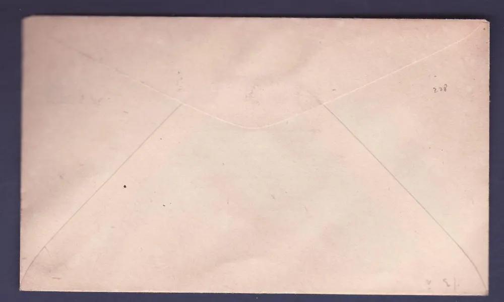 St Lucia GVI cover Castries 8 OC 46 nach London, England - Rückseite
