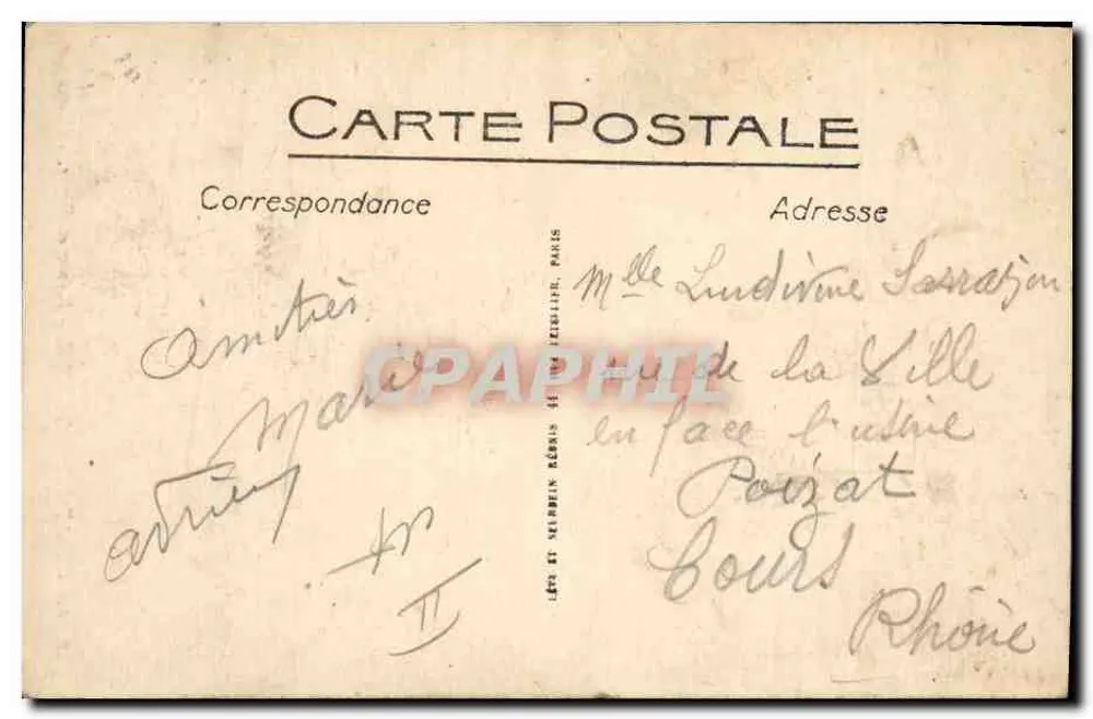 Das pittoreske Velay — Dentellières — Herausgeber: J. E. Velay Pittoresque, n°6 - Rückseite