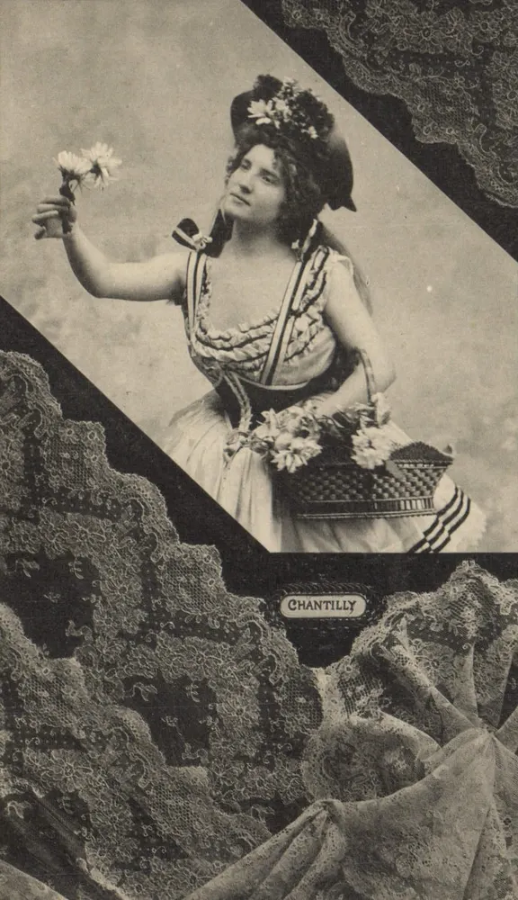 Frau im Chantilly-Kostüm — Chantilly — Verlag A. Bergeret & Cie, Nancy - Vorderseite