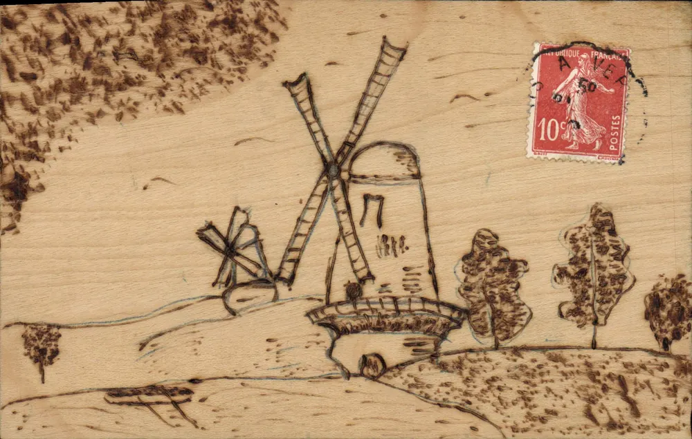 Mühle — ländlicher Landschaft — unbekannter Verleger, Seriennummer nicht sichtbar - Vorderseite