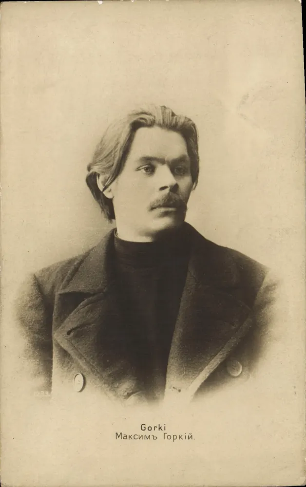 Maxim Gorki — portret — wydawca nieznany, numer seryjny 1233 - Awers