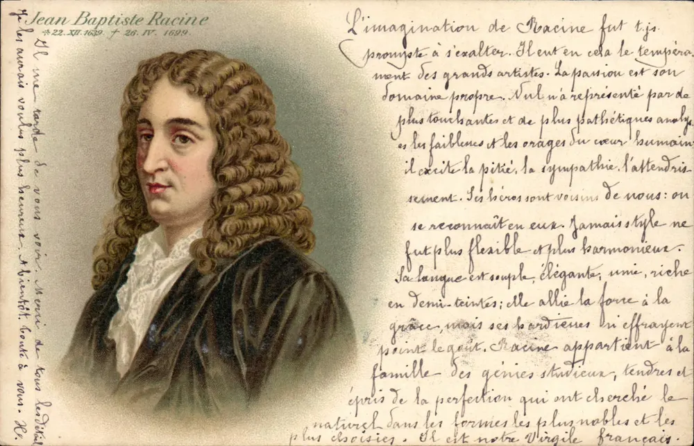 Jean Baptiste Racine — poeta francês — editor não visível - Frente
