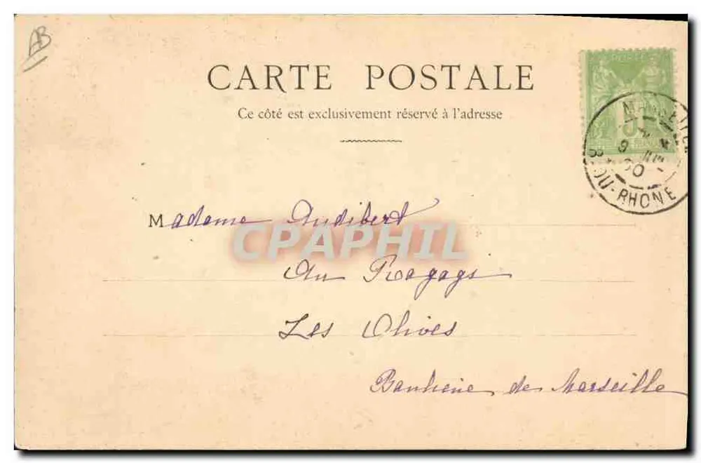 M. Edmond Rostand — Carteiro e fotógrafo — editor desconhecido - Verso