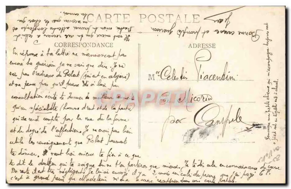 Reitender Soldat — Jean-Lody, 18.9.12 — handschriftliche Signatur und Datum - Rückseite