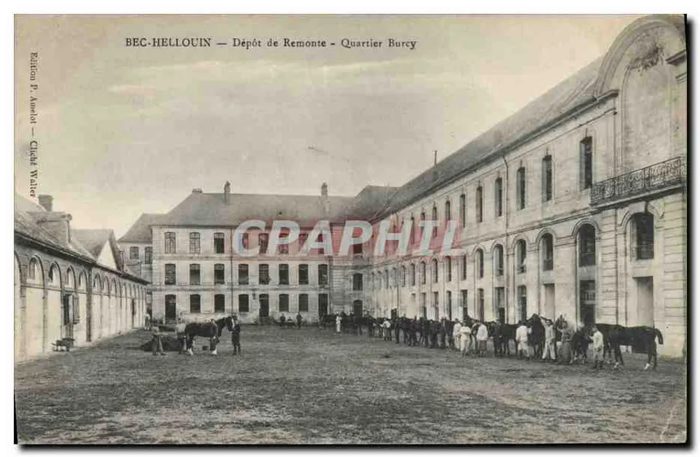 Bec-Hellouin — Remount Lager — Viertel Burcy — Ausgabe P. Amador - Vorderseite