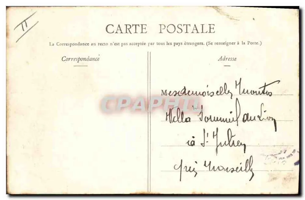 Camp de Mailly — Der Pansage — Verlag L. Vaill, n°4 - Rückseite