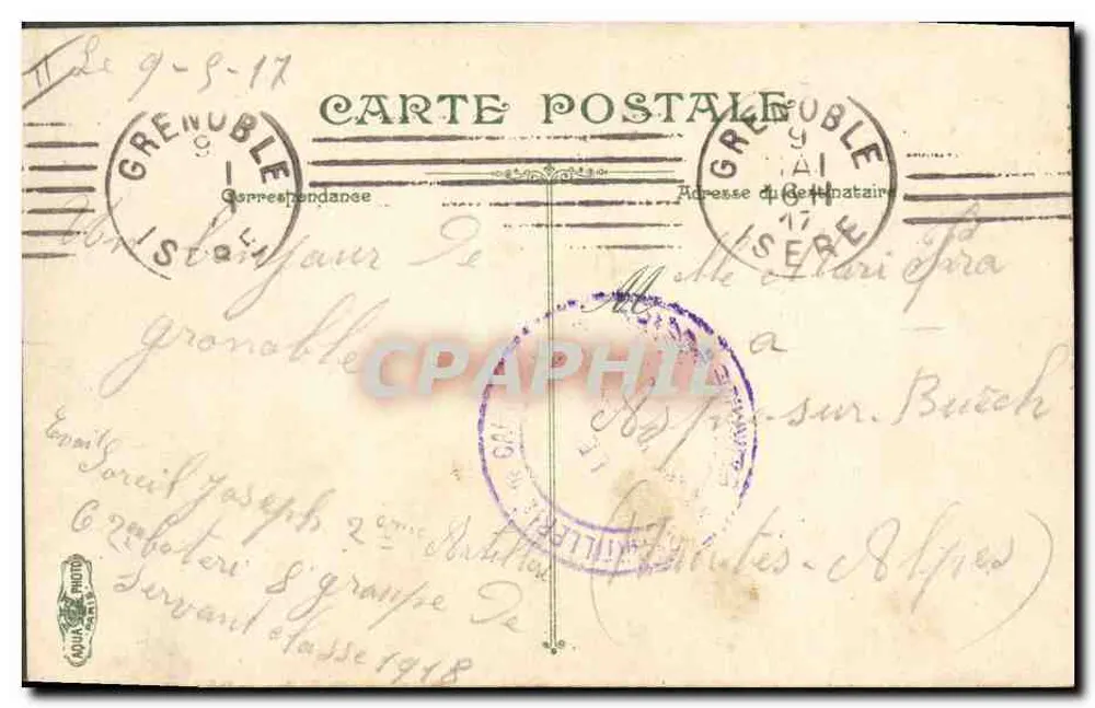 Artillerie. Die Voltige — 3701 — Verleger nicht sichtbar - Rückseite