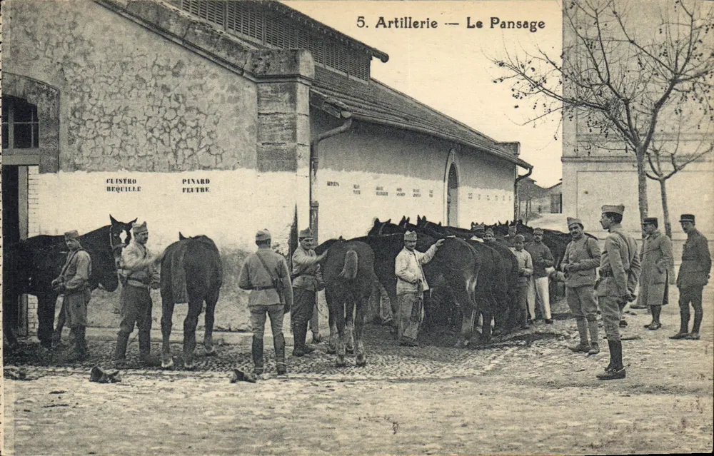 Artillerie — Le Pansage — Verlag A. Bardou - Vorderseite