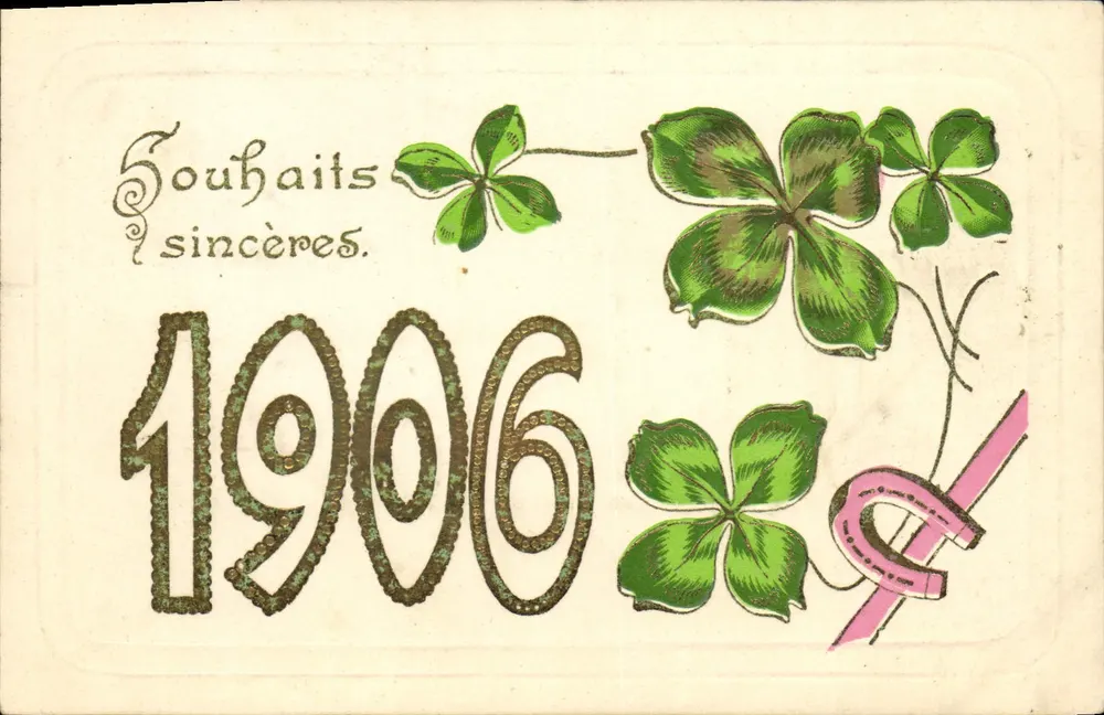 Desejos sinceros — 1906 — E.D.B. - Frente