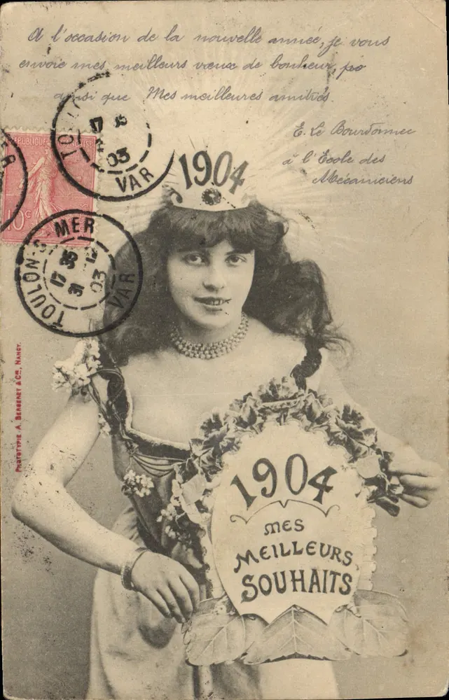 Junge Frau mit Krone — 1904 — Prototyp A. Baraent & Cie, Nancy - Vorderseite