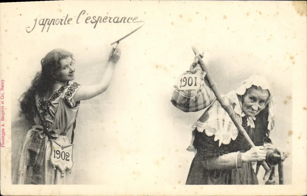 Ich bringe Hoffnung — Phototypie A. Bergeret et Cie, Nancy — Serie 1901-1902 - Vorderseite
