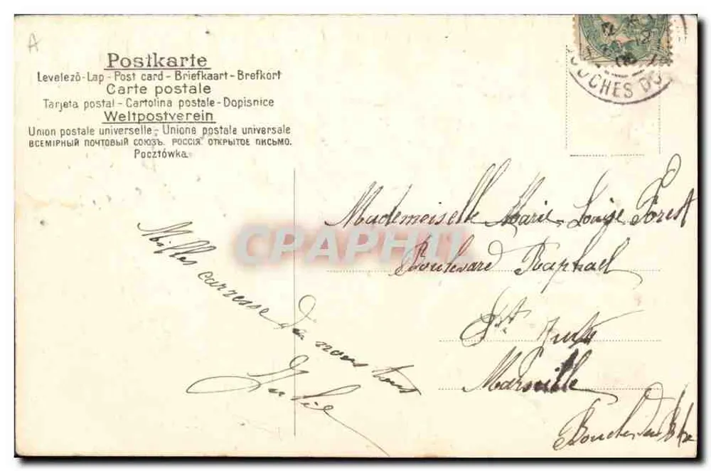 Jahr 1902 — Neujahrsgrüße — Verlag unbekannt - Rückseite