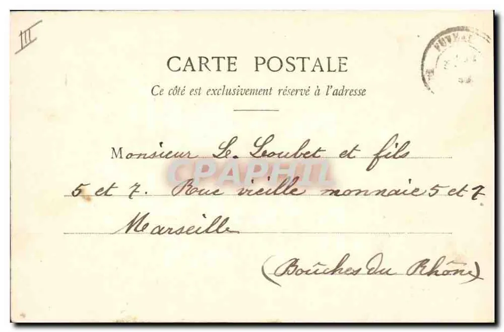 Ich bringe Hoffnung — 1903/1904 — Fotograf A. Besselet & Cie, Mâcon - Rückseite