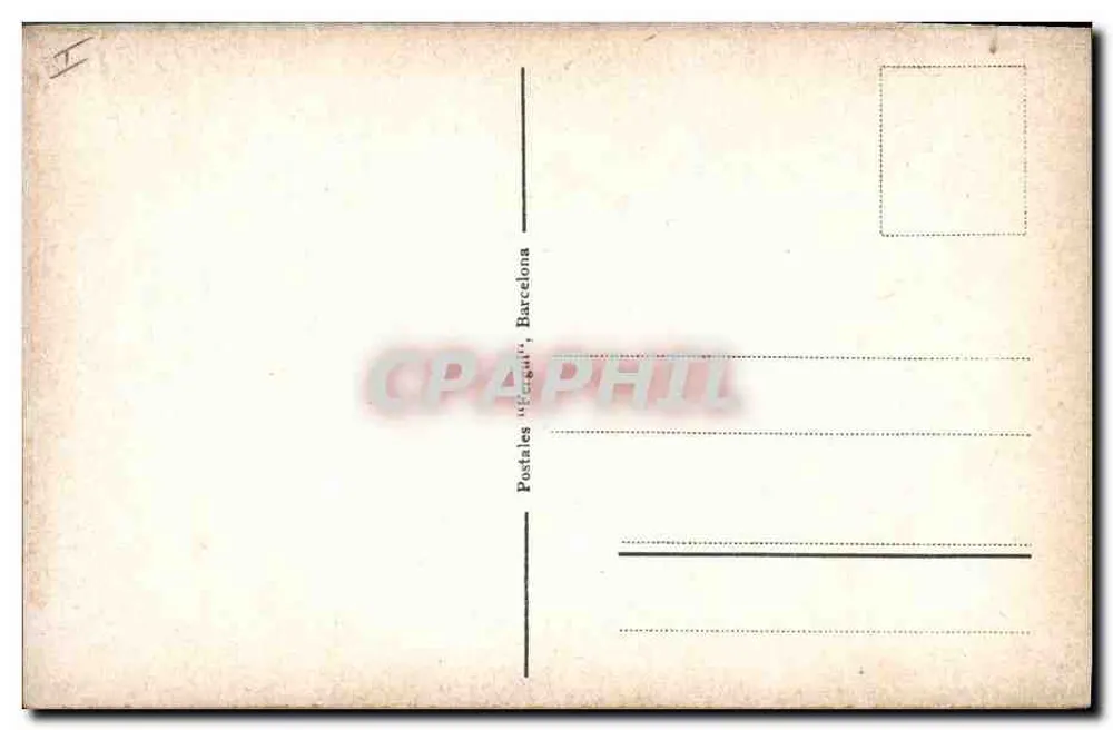 Aparatoso cogida — cena de touro — Postais "Cerball", Barcelona - Verso