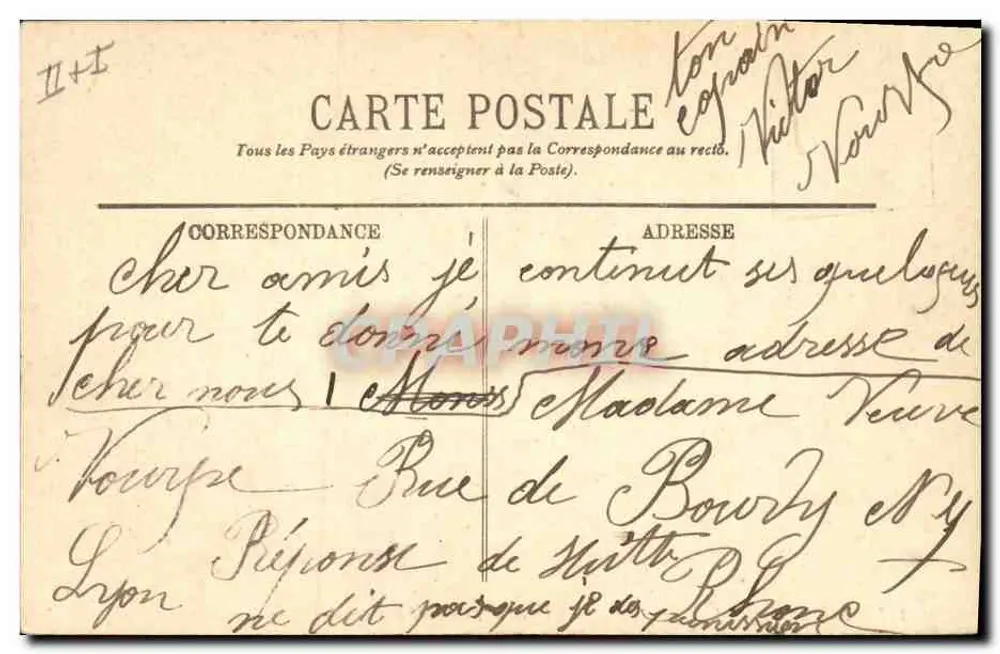 Der "Saint-Louis", Schlachtkreuzer — LL. — Marine de Guerre — Verlag LL. Nr. 167 - Rückseite