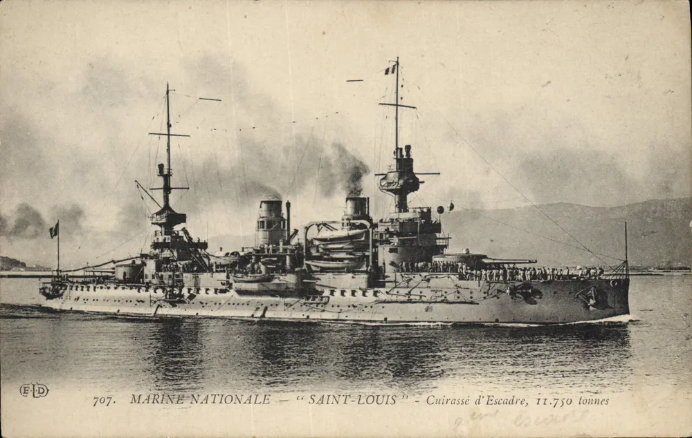 Panzerkreuzer "Saint-Louis" — Marine nationale — 11.750 Tonnen — Verlag ELD, Nr. 707 - Vorderseite