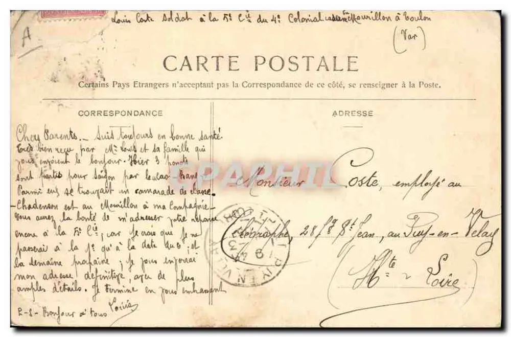 Der Saint-Louis — Schlachtschiff der Flotte — Verlag: Gérard, Éditions, Toulon - Rückseite