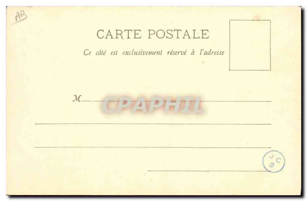 O "Suffren" — navio de guerra — Coll. Jean Grasoujaan — Philatélyne, A. Burguet et Cie, Nancy - Verso