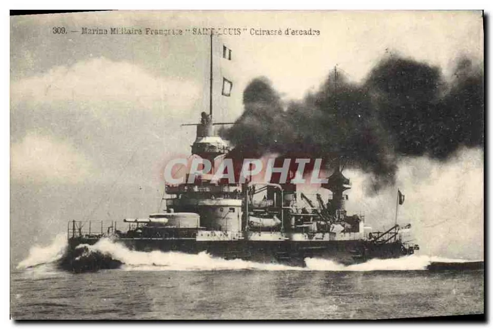 Französischer Flottencruiser "Saint-Louis" — Französische Marine — Nr. 300 - Vorderseite