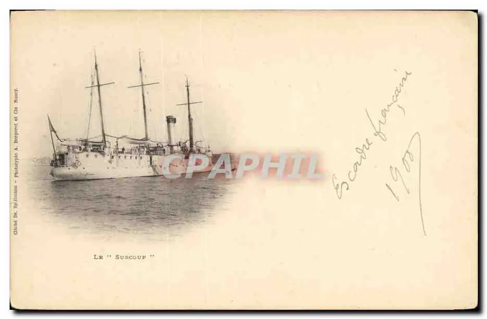 O "Surcouf" — Escarre francês — Chiché Dr. 'Hélianthe' A. Leprohon & Cie. Neufy - Frente