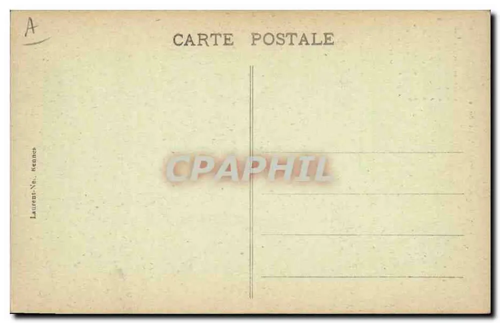 Bonne Vieille du Guémené — Poème de Botrel — Editore Laurent, Nevers, n° 3642 - Verso