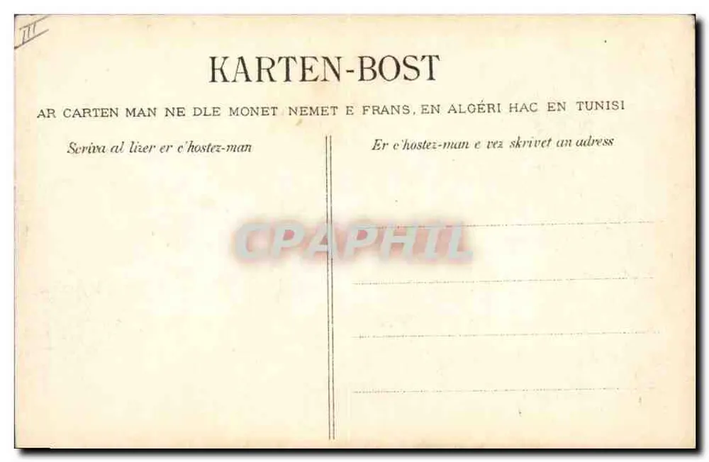 Die Liebe der Müllerin von Pont-Aven. Ihre Späße — Carichon-Vilamit — Nummer 1295 - Rückseite
