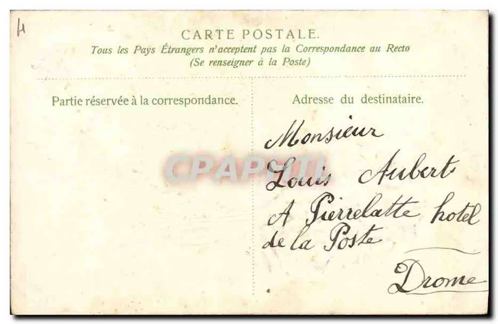 Arranjo de flores violetas — 'Pequenas flores falem por mim' — editor desconhecido - Verso