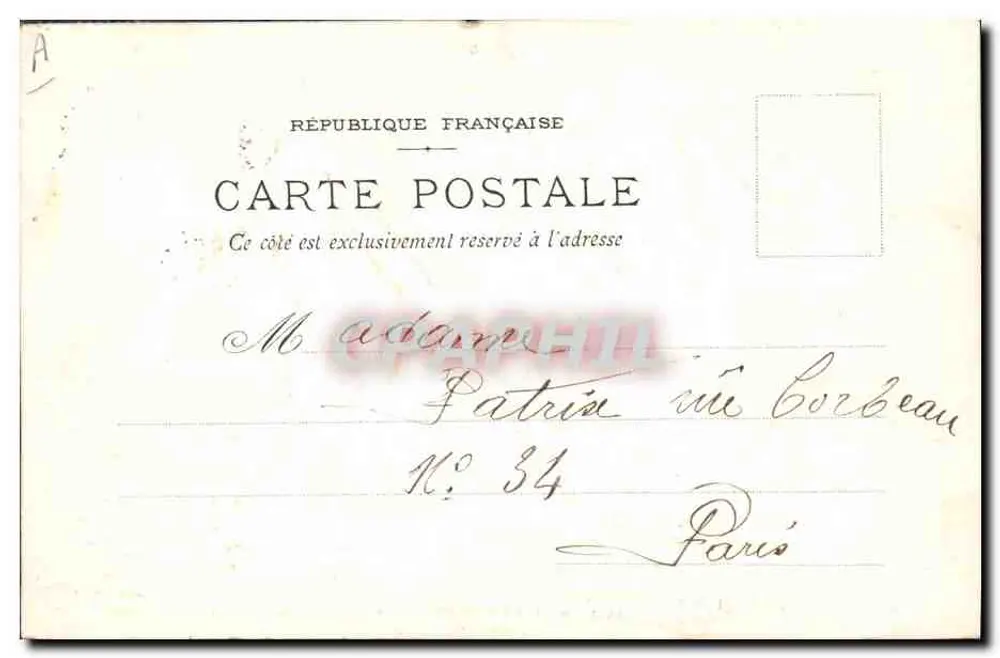 Die Sämlerin — Paris — Verlag Vaisson, Nr. 34 - Rückseite