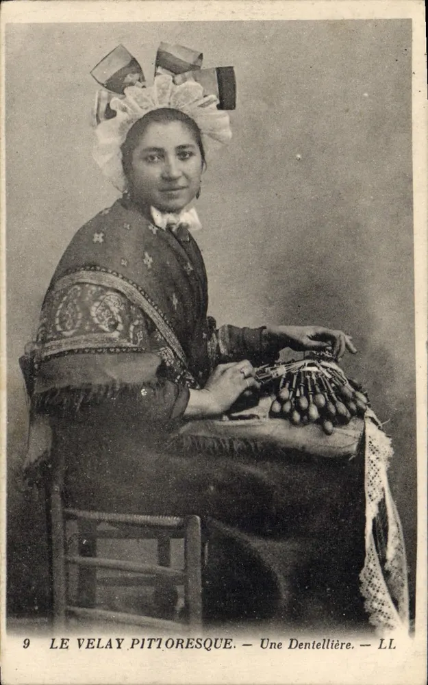 O Velay pitoresco — Uma Dentellière — LL. N°9 - Frente