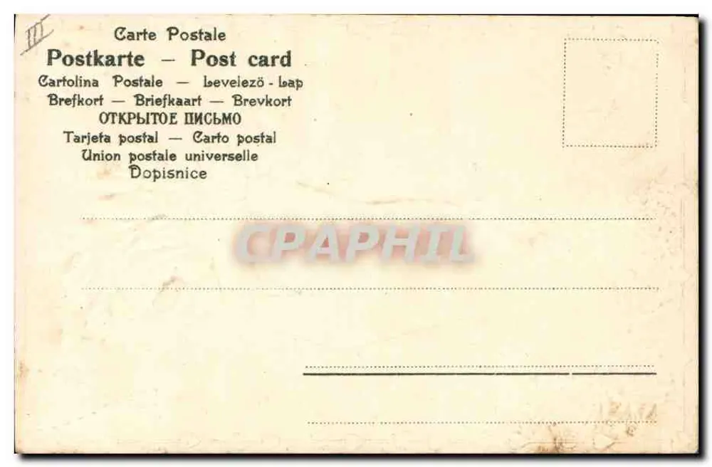 Mão segurando um arranjo de rosa — série W. No. 2457 — editor não visível - Verso