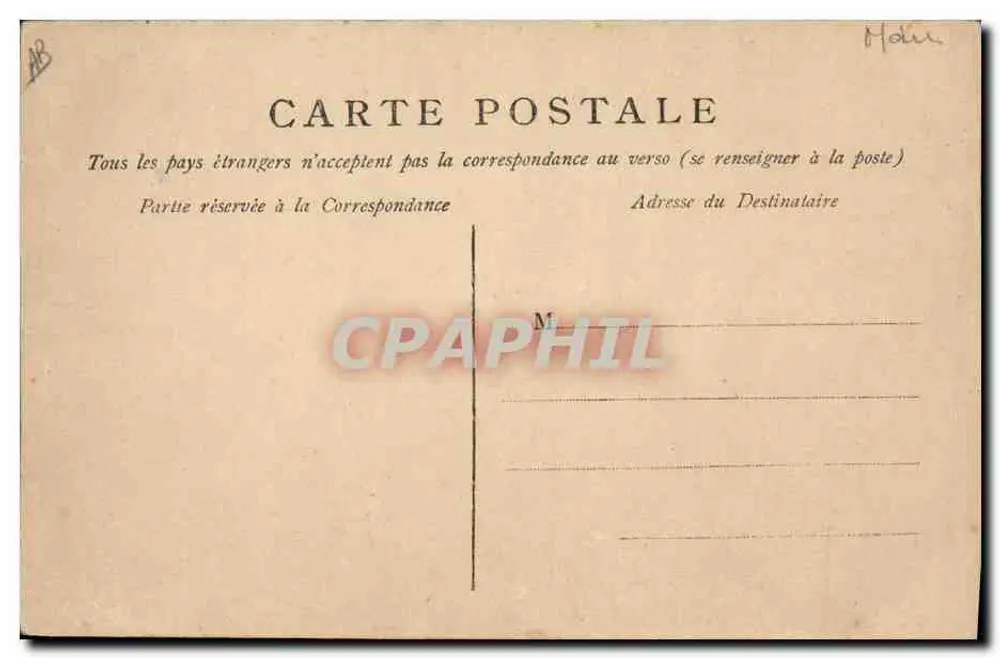 Pomba e buquê — lembrança de 1º de abril de 1900 — editor não identificado - Verso