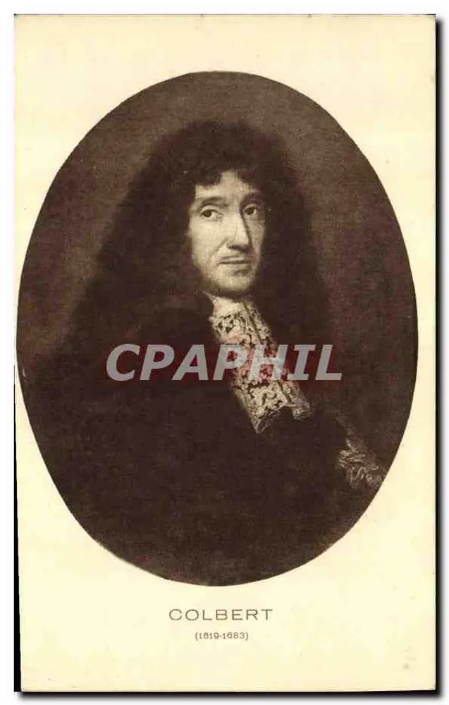 Colbert (1619-1683) — retrato gravado - Frente