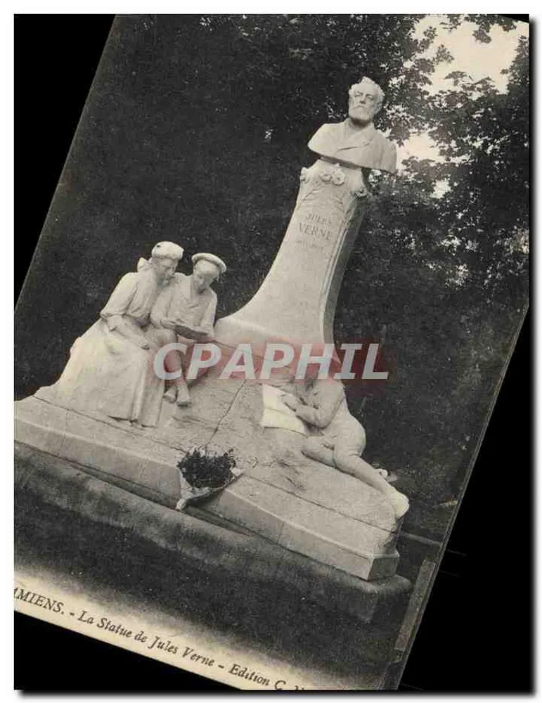 Amiens - A Estátua de Jules Verne - Edição C - Frente