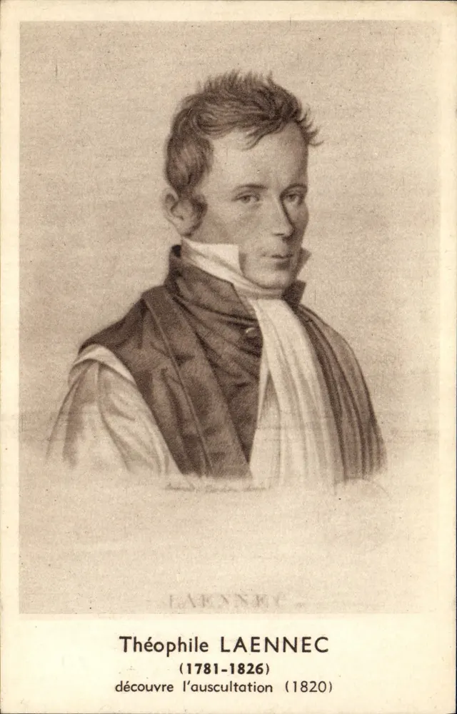 Théophile LAENNEC — retrato — editor desconhecido, número de série não visível - Frente