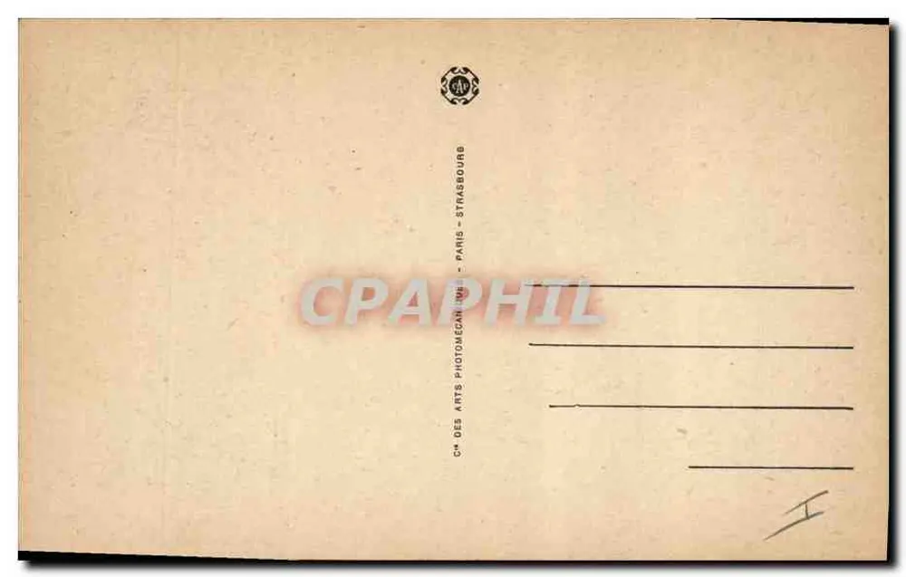 Léopoldine Hugo im Alter von fünfzehn Jahren — Malerei — C° des Arts Photomécaniques, Paris - Rückseite