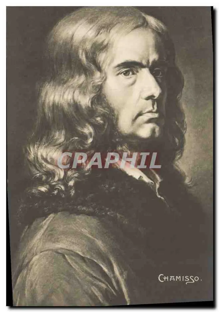 Retrato de Chamisso — gravura — editor Chamisso, n° 901 - Frente