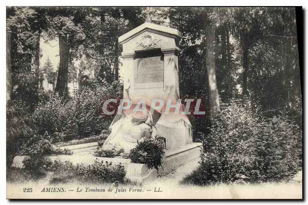 Amiens — O Túmulo de Jules Verne — LL. - Frente