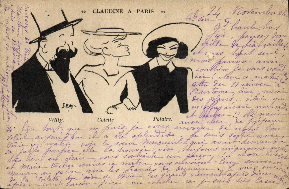 Claudine à Paris — illustration de Willy, Colette et Polaire — éditeur SEM - Vorderseite