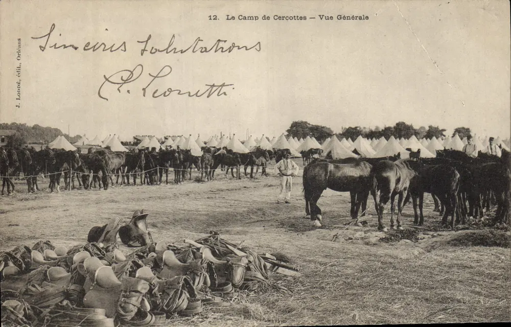 Camp de Cercottes — Allgemeiner Blick — J. Lonok, Verlag Orleans - Vorderseite