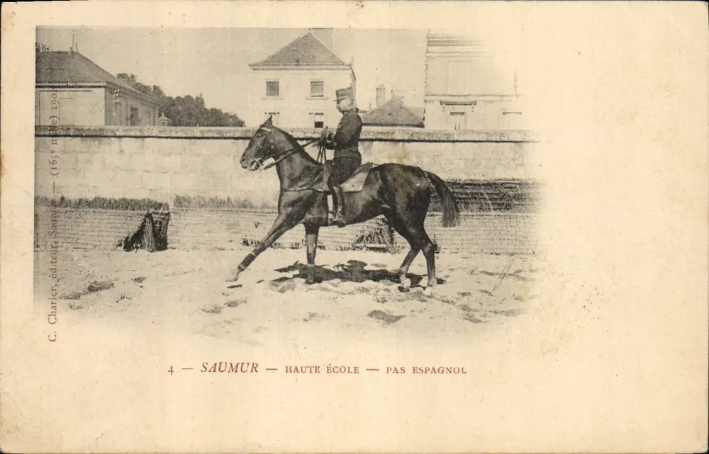Saumur — Haute École — Pas Espagnol — éditeur Charlier, Saumur - Vorderseite