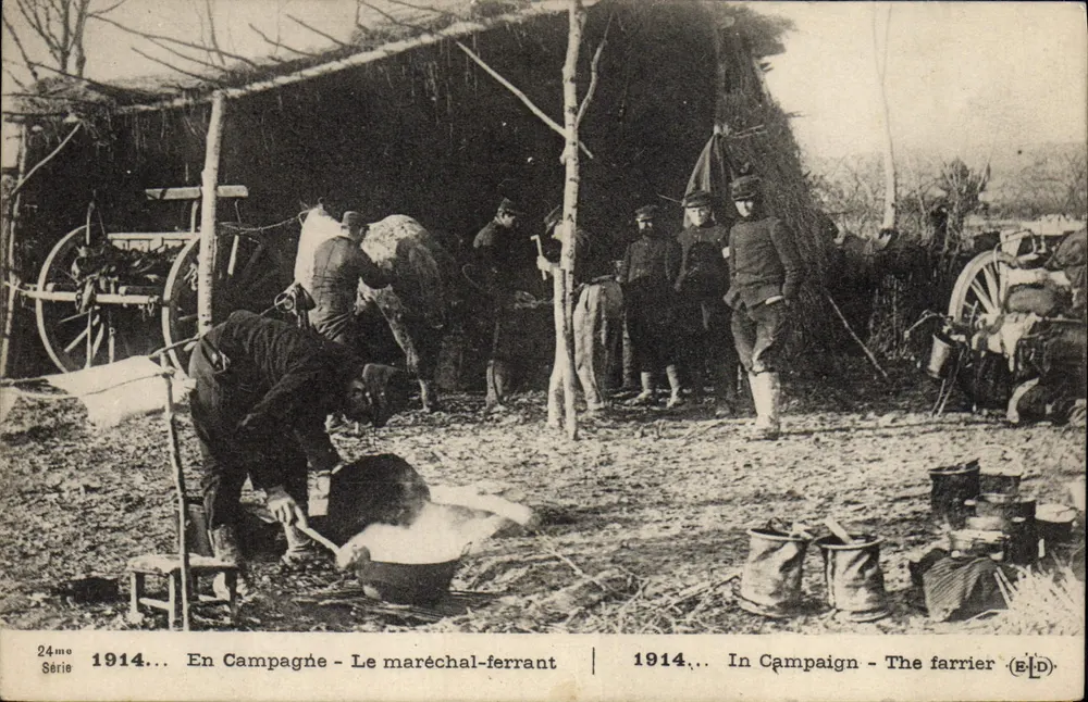 Auf dem Lande — Der Schmied — 24. Serie 1914 — Verleger ELD - Vorderseite