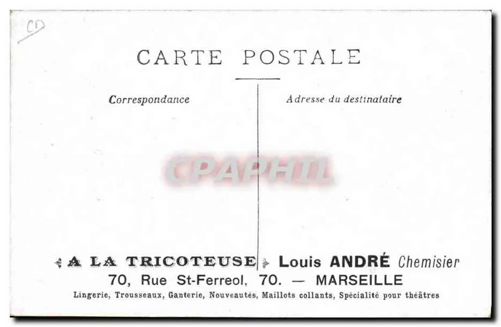 Kürassiere — Der Schmied — Verlag: A la Tricoteuse, Louis André, Marseille - Rückseite