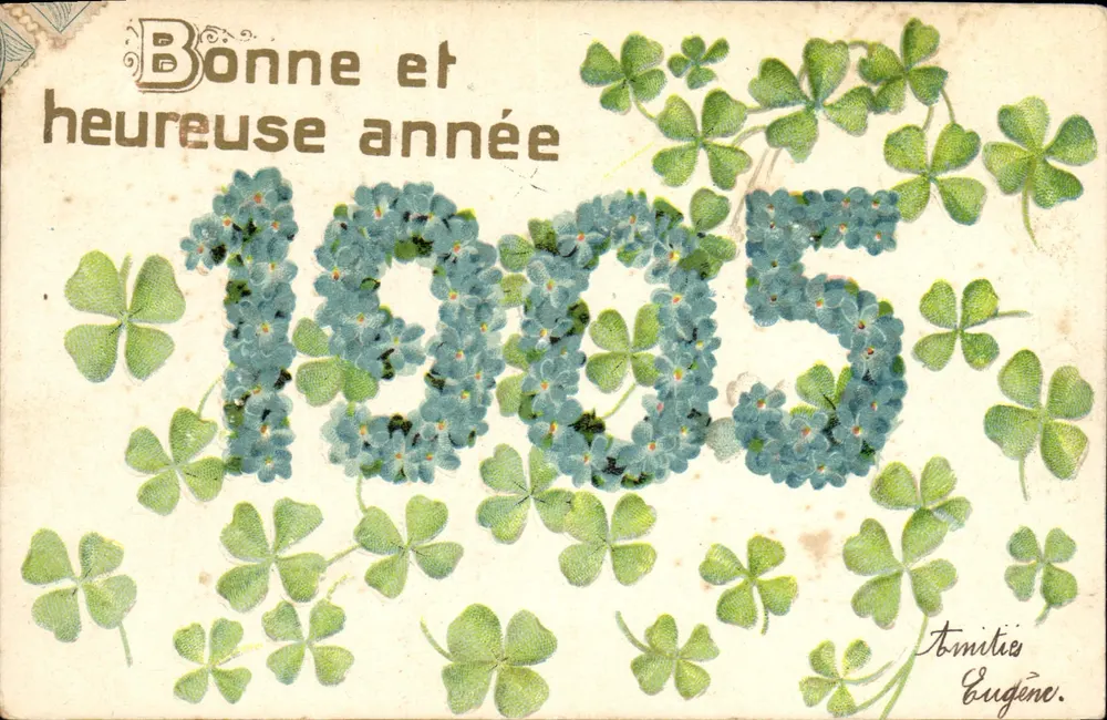 Glückliches und prosperierendes Jahr — 1905 — Familie Eugène - Vorderseite